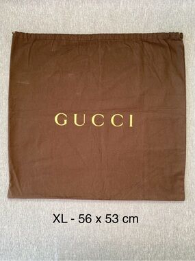 Rare Large Authentic GUCCI | Lined Cotton Drawstring Dust Bag Gift Storage